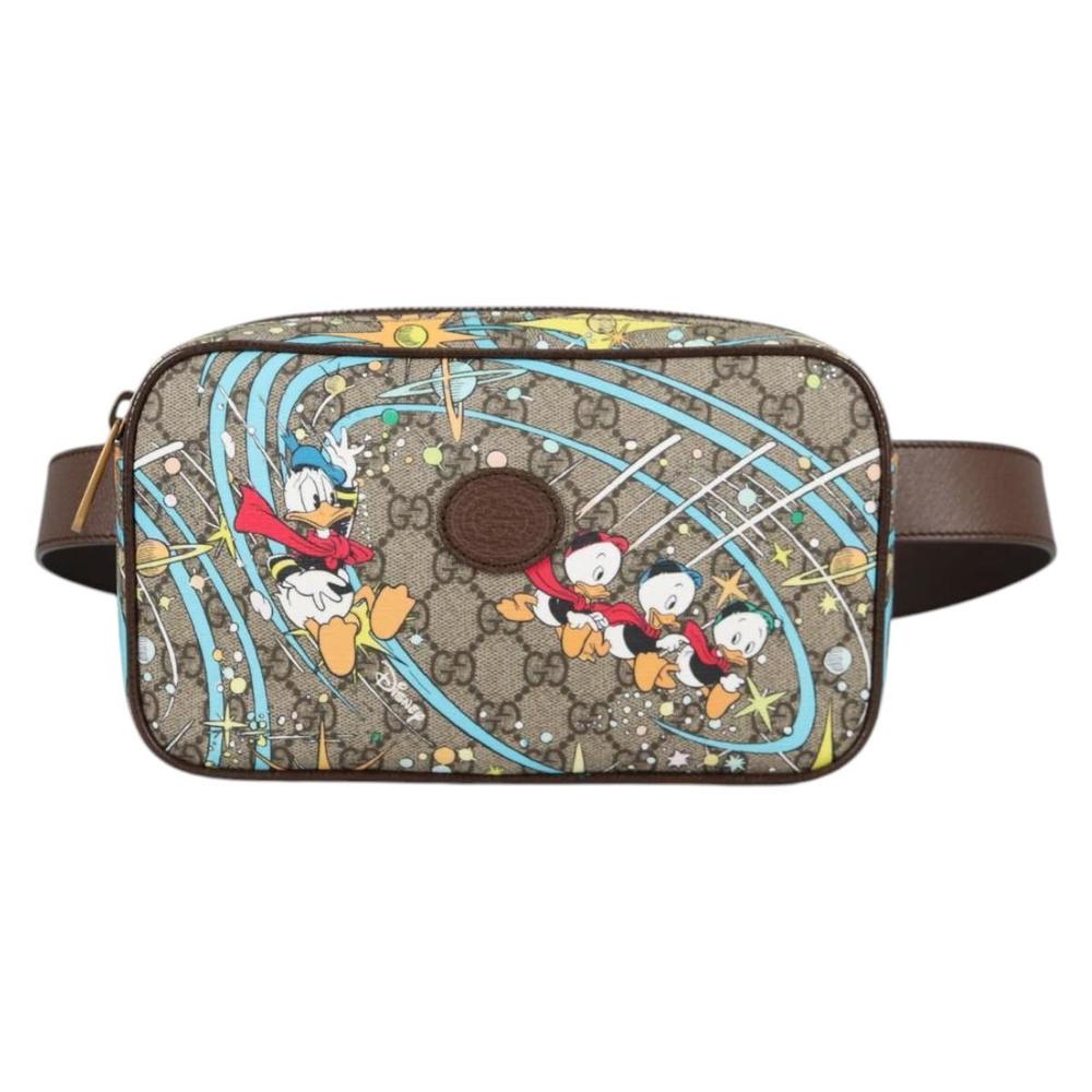 GUCCI GG Supreme Disney Collaboration Waist Bag PVC Beige 602695 Auth 141153M - Picture 13 of 16